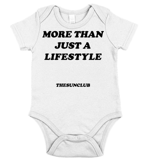 MORE THAN JUST A LIFESTYLE - THE SUN CLUB Short Sleeve Baby One-Piece