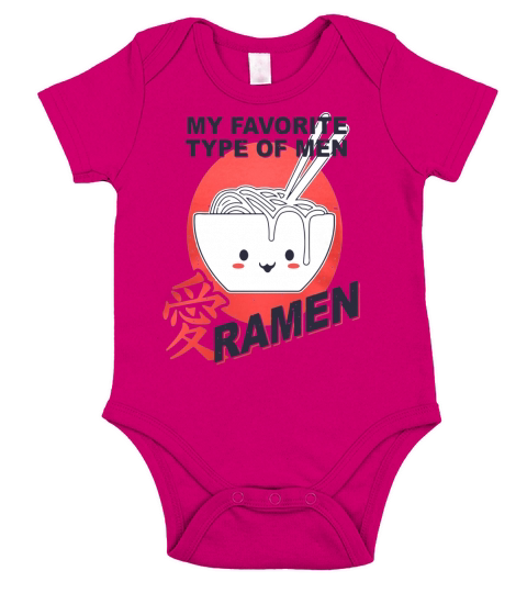 My favorite type of men Ramen Short Sleeve Baby One-Piece