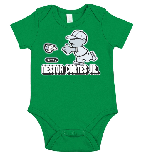 Nasty Nestor Cortes Jr Funny Baseball Short Sleeve Baby One-Piece