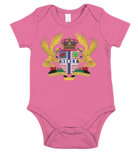 Neely Family Crest For American People - Neely Family T-Shirt, Hoodie, Sweatshirt Short Sleeve Baby One-Piece