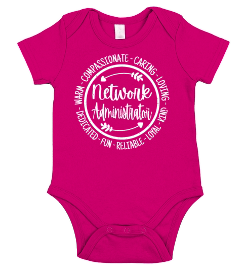Network Administrator IT Network Admin Vintage Short Sleeve Baby One-Piece