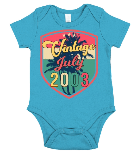 Original July 2003 Short Sleeve Baby One-Piece