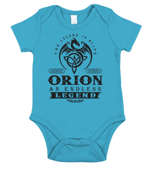ORION The Legend Is Alive ORION An Endless Legend ColorBlack Short Sleeve Baby One-Piece
