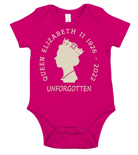 Queen Elizabeth II Unforgotton Short Sleeve Baby One-Piece