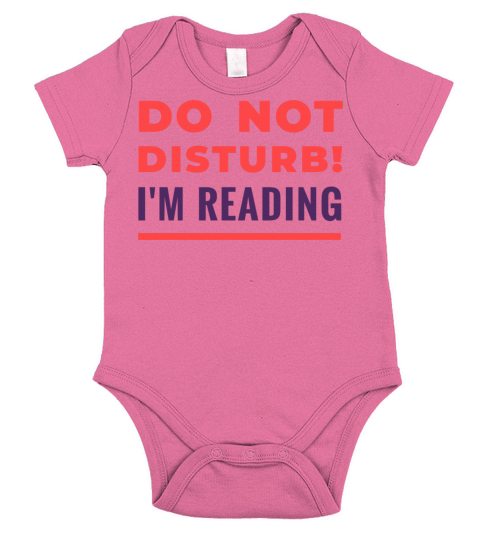Reading Don T Disturb Quote Badge Short Sleeve Baby One-Piece