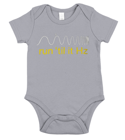 Run Till It Hz T-Shirt Short Sleeve Baby One-Piece