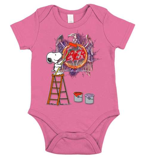 Snoopy paint Slayer Short Sleeve Baby One-Piece