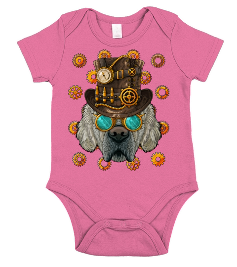 Steampunk Golden Retriever Medieval Victorian Stea Short Sleeve Baby One-Piece