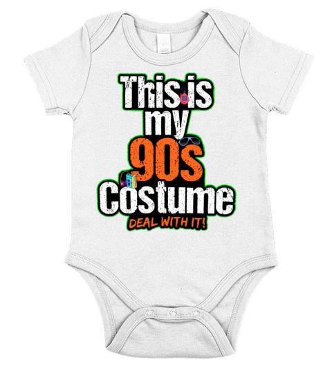 This is my 90s costume vintage retro 80s 90s Short Sleeve Baby One-Piece