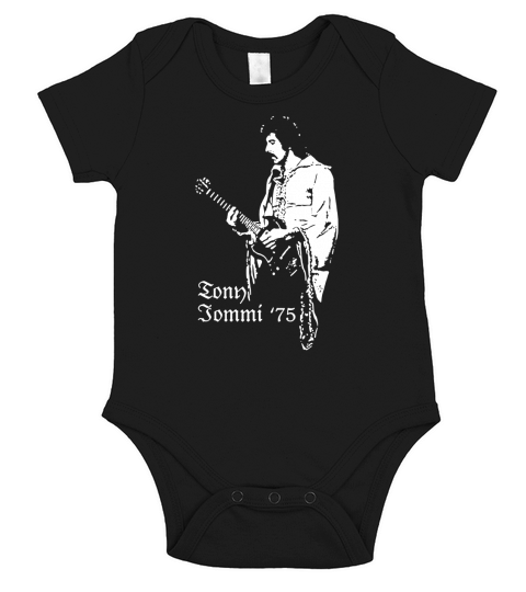 Tony Iommi Fan Short Sleeve Baby One-Piece