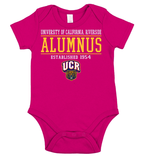 UC Riverside  Alumnus Short Sleeve Baby One-Piece