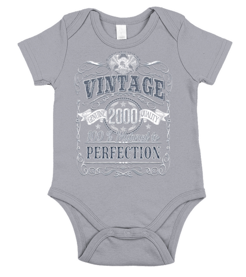 Vinage 2000 birthday year of birth 2000 gift Short Sleeve Baby One-Piece