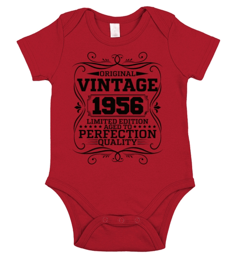 Vintage 1956 Original Limited Edition Short Sleeve Baby One-Piece