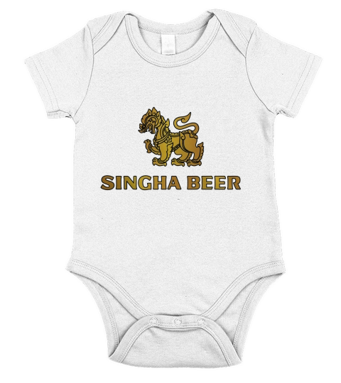 Vintage Tshirt for Singha Beer by fatshirts Short Sleeve Baby One-Piece