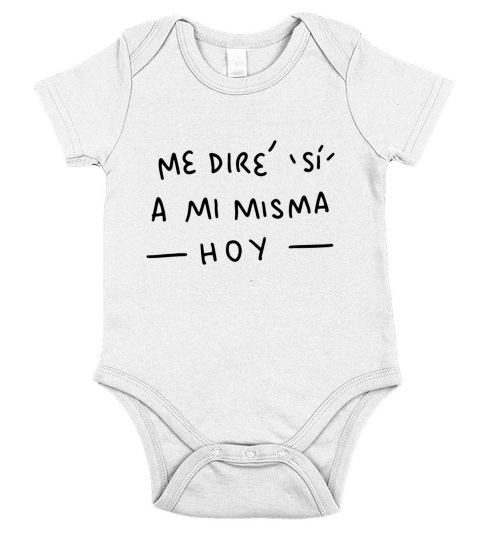 Yes Spanish Motivational Quote Short Sleeve Baby One-Piece
