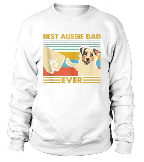 Best Aussie Dad Ever Retro Vintage Sunset Sweatshirt Unisex
