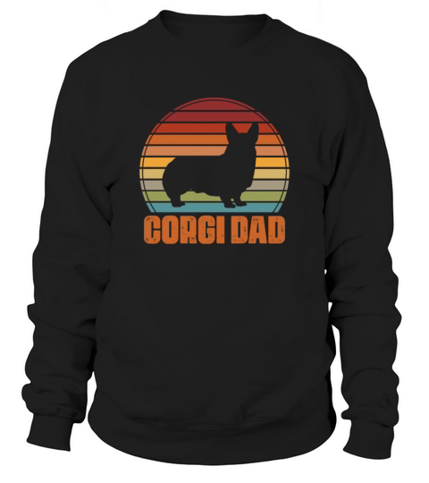 Corgi Dad Retro Sweatshirt Unisex