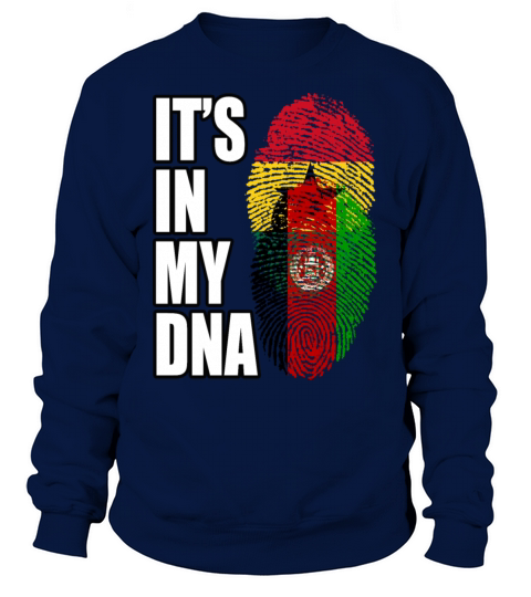 Ghanaian And Afghanistan Mix Heritage DNA Flag Sweatshirt Unisex