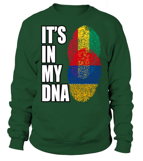 Guinean And Armenian Mix Heritage DNA Flag Sweatshirt Unisex
