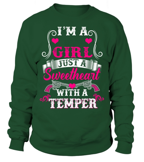 Im A Month Girl With A Temper, Personalized Custom Design Template Sweatshirt Unisex