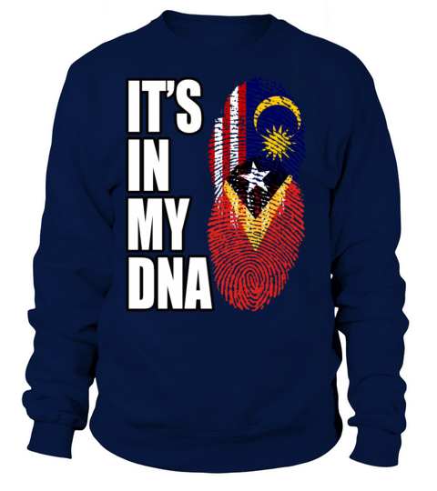 Malaysian And Timorese Mix Heritage DNA Flag Sweatshirt Unisex