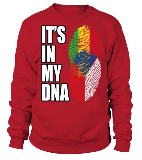 Malian And Czech Mix Heritage DNA Flag Sweatshirt Unisex