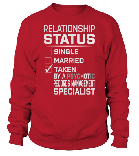 Records Management Specialist Job Sweatshirt Unisex