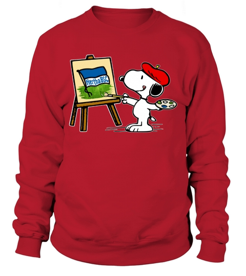 Snoopy Drawing Hertha BSC Sweatshirt Unisex