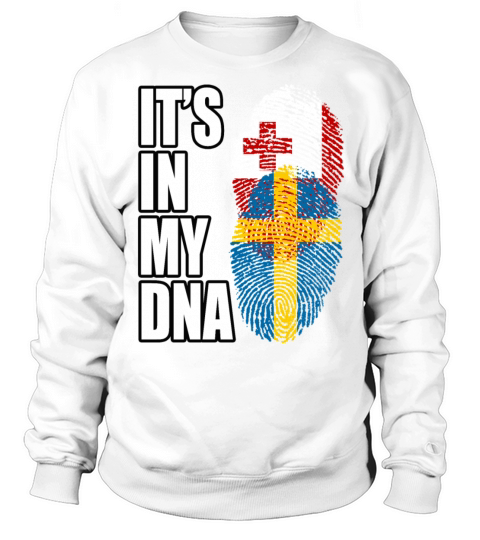 Tongan And Swedish Mix Heritage DNA Flag Sweatshirt Unisex