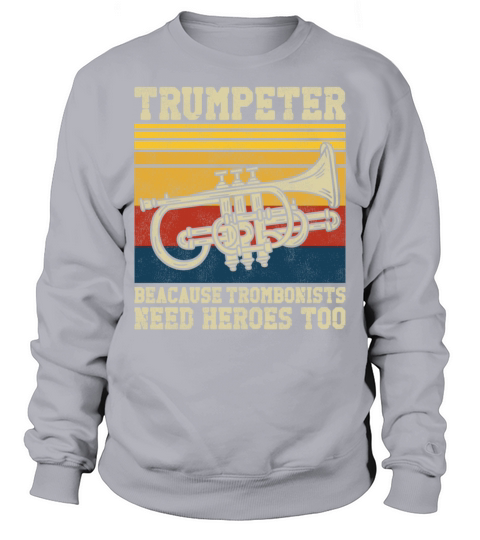 Trumpet Player Vintage Retro Sweatshirt Unisex
