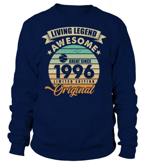 Vintaga 1996 Birthday Sweatshirt Unisex