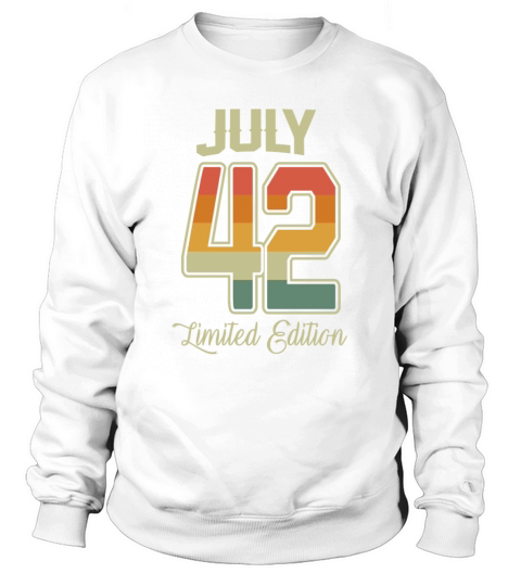 Vintage 80th Birthday July 1942 Sports Gift Sweatshirt Unisex