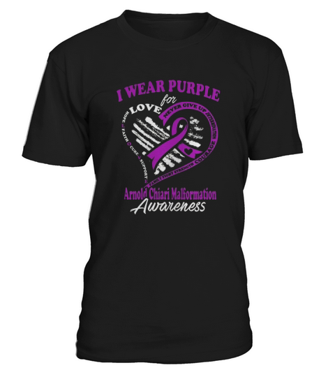 Arnold Chiari Malformation Shirt - I Wear Purple For My Hero T-Shirt Unisex