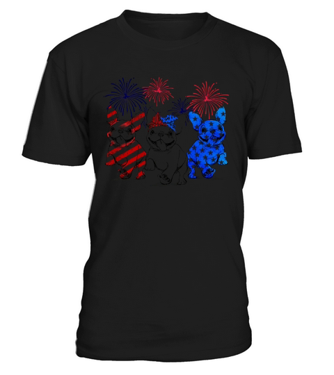 Independence day 4th of July French bulldog beauty America flag T-Shirt Unisex