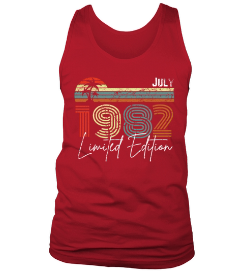 40 Years July 1982 Vintage Limited Edition Tank Top Unisex
