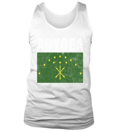 Adygea Flag Distressed - Circassian Flag Tank Top Unisex