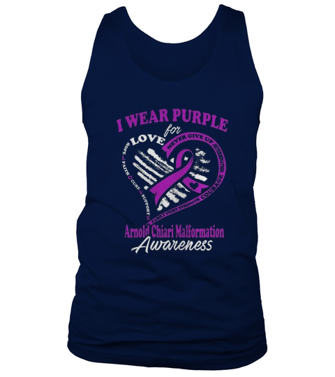 Arnold Chiari Malformation Shirt - I Wear Purple For My Hero Tank Top Unisex