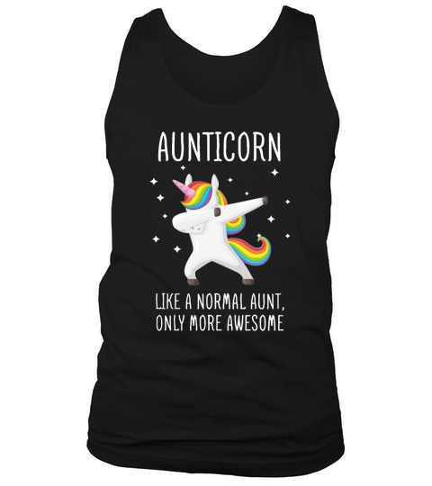 Aunticorn Like An Aunt Only Awesome Dabbing Unicorn T-Shirt Tank Top Unisex