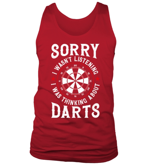 Darts Board Vintage Sorry I WasnT Tank Top Unisex