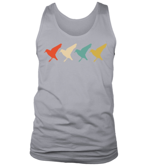 Flying Birds Retro Vintage Birdwatching Tank Top Unisex