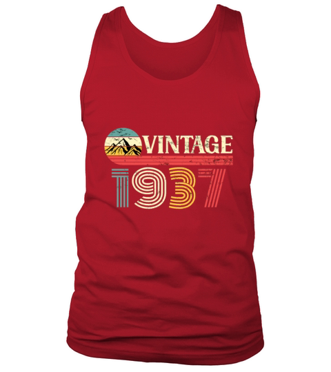 Funny Birthday Born in 1937 Limited Edition Tank Top Unisex