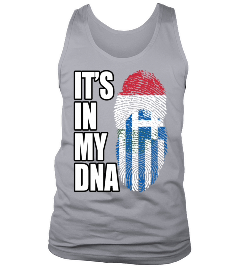 Hungarian And Greek Mix Heritage DNA Flag Tank Top Unisex