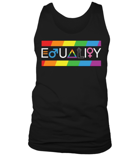 LBGT Flag Gay Pride Human Vintage Rainbow Tank Top Unisex