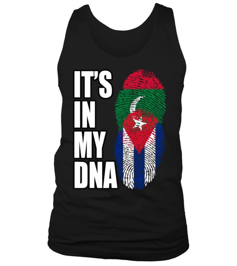 Maldivian And Cuban Mix Heritage DNA Flag Tank Top Unisex