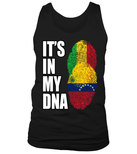 Malian And Venezuelan Mix Heritage DNA Flag Tank Top Unisex