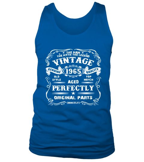 Mens 53th Birthday T-Shirt Legend Vintage 1965 Original Parts Tee Tank Top Unisex