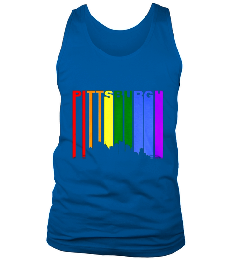 Pittsburgh Gay Pride Rainbow Cityscape LGBT Tank Top Unisex