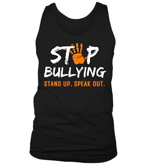 Stop Bullying Orange Stand Up Speak Out Tank Top Unisex