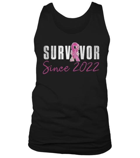 Survivor Since 2022 Breast Cancer Awareness Pink Tank Top Unisex