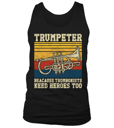 Trumpet Player Vintage Retro Tank Top Unisex